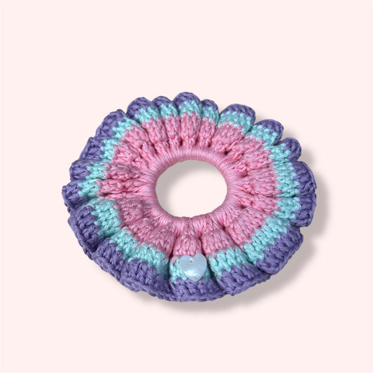 Chouchou froufrou crochet